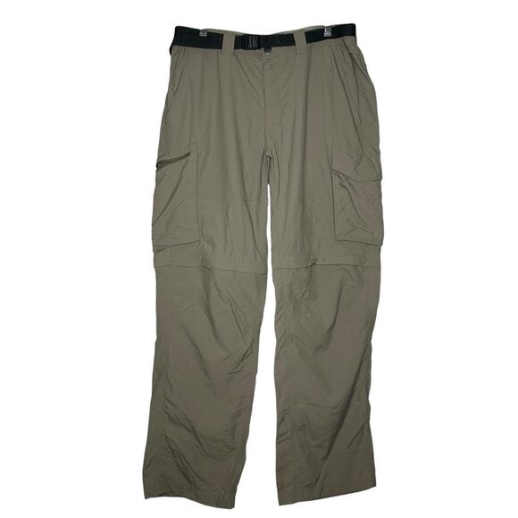 Columbia Pants Men 36x30 Convertible Zip Off Hiking Cargo Outdoor Tan - Picture 1 of 12